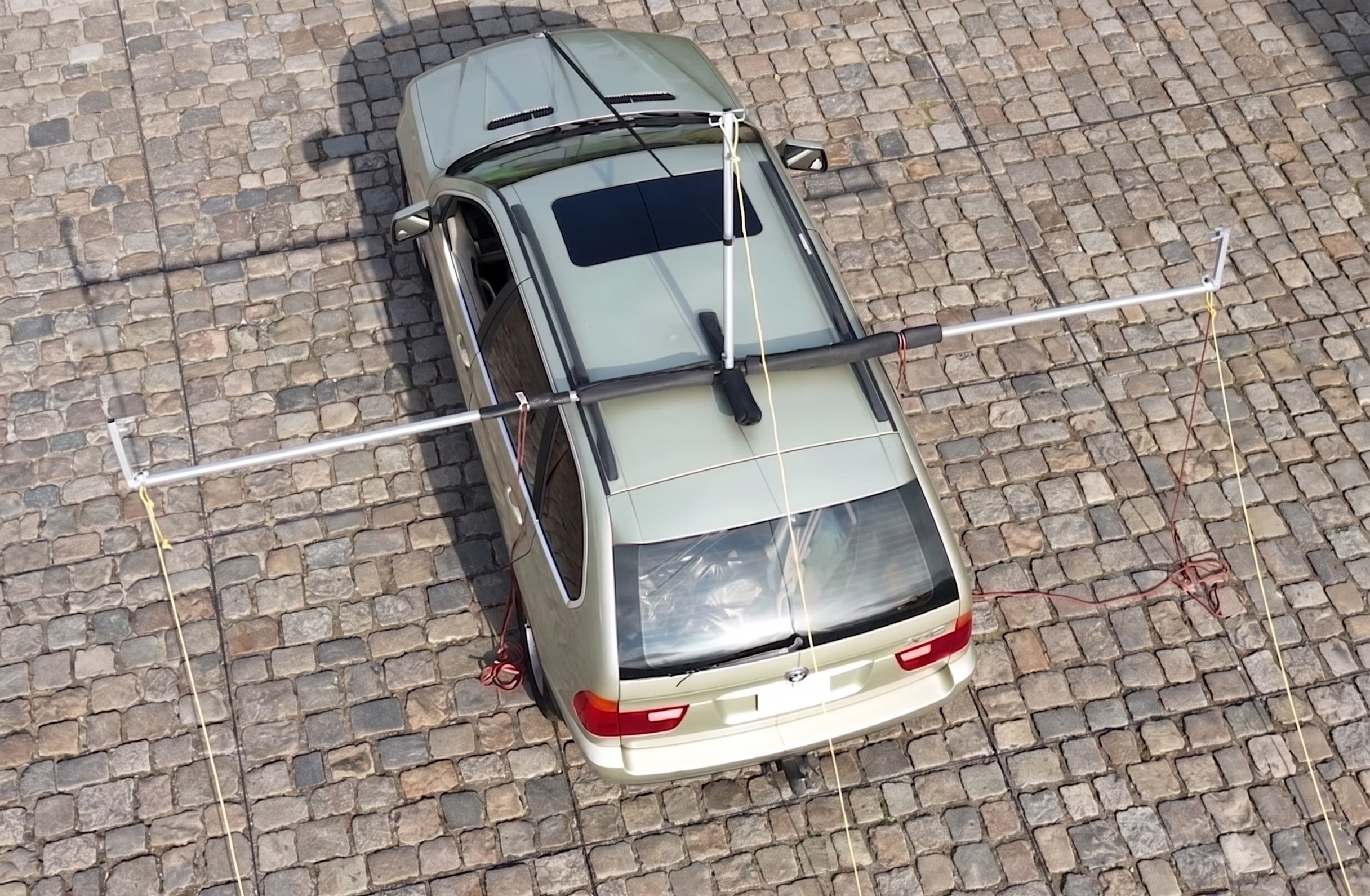 Hovershade structure attached to SUV in utah