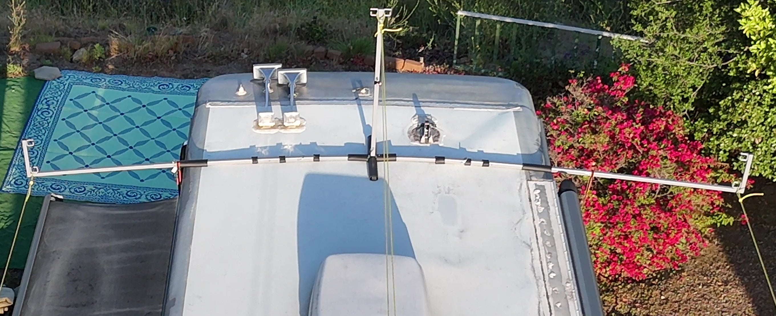 Patent-pending modular connectors for Hovershade universal vehicle awning system